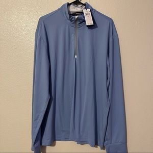 NWT Polo Golf blue half zip wicking pullover Jacket